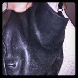 Liebeskind black leather hobo shoulder purse huge